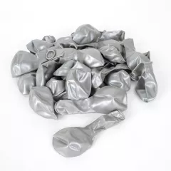 Balonky Metal 02 50ks stříbrné
