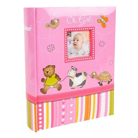 Dětské fotoalbum, 10x15, zasunovací B-46200SB Baby toys 2 růžové PL