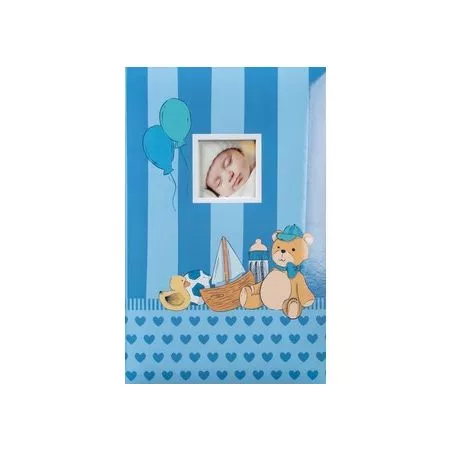 Dětské fotoalbum, 10x15, zasunovací B-46300SB Teddy 1 modré