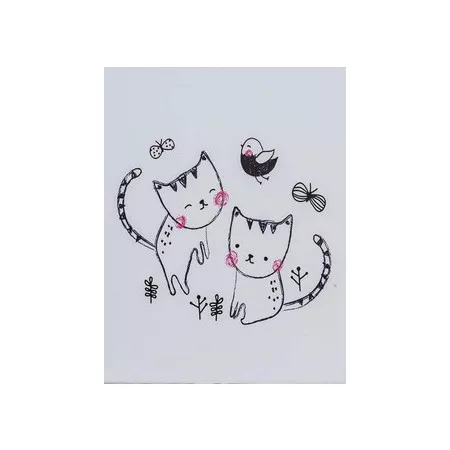 Dětské fotoalbum, 10x15, zasunovací, MM-46100B CATS 4 2 KOČKY A PTÁČEK PL