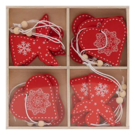 Dřevěná ozdoba 12 ks Craft 02