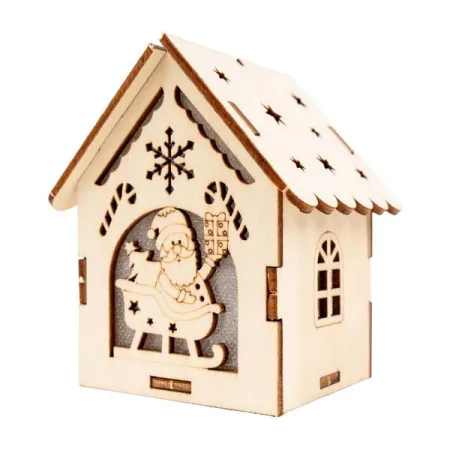 Dřevěná ozdoba Natural Christmas 01