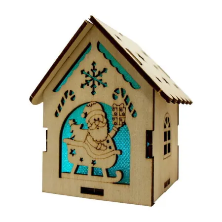 Dřevěná ozdoba Natural Christmas 01