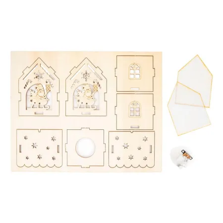 Dřevěná ozdoba Natural Christmas 01