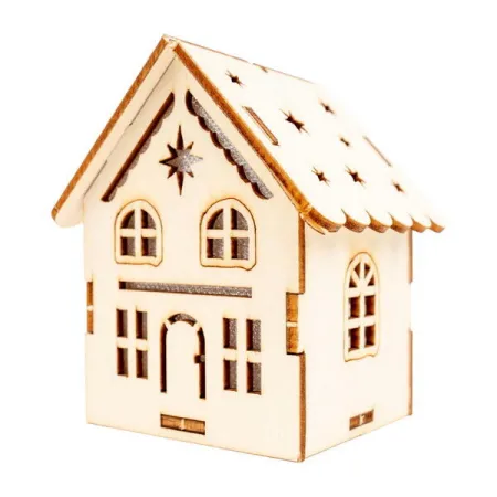 Dřevěná ozdoba Natural Christmas 02