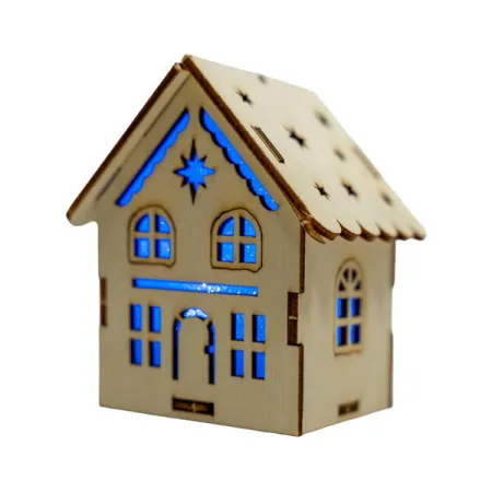 Dřevěná ozdoba Natural Christmas 02