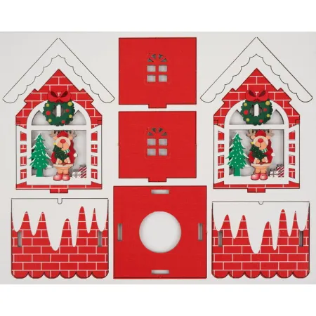 Dřevěná vánoční ozdoba Christmas 03