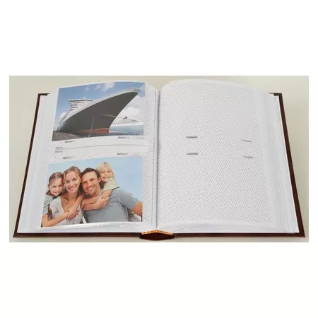 Jednobarevné fotoalbum, 10x15, zasunovací B-46200S Vinyl 2 hnědé
