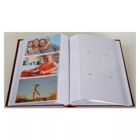 Jednobarevné fotoalbum, 10x15, zasunovací, B-46300S Vinyl 1 vínové