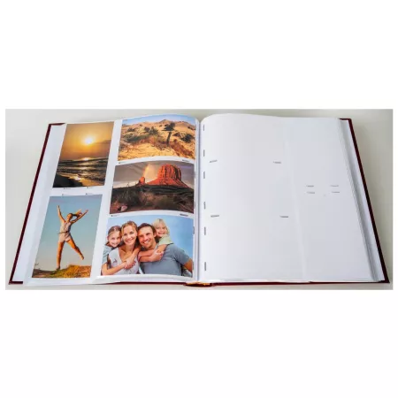Jednobarevné fotoalbum, 10x15, zasunovací B-46500S Vinyl 1 vínové PL