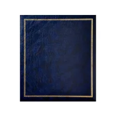 Jednobarevné fotoalbum, 10x15, zasunovací B-46500S Vinyl 3 modré PL