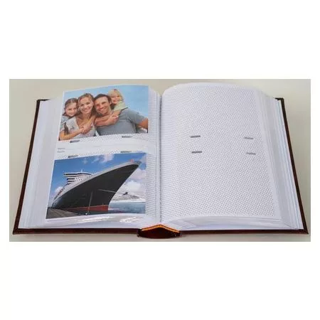 Jednobarevné fotoalbum, 9x13, zasunovací, B-35300/2S Vinyl 2 hnědé