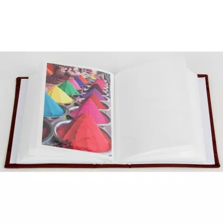 Jednobarevné fotoalbum, 9x13, zasunovací, MM-35100 Vinyl 2 hnědé