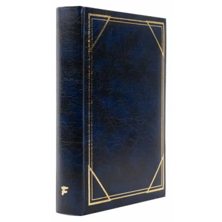 Jednobarevné fotoalbum na 200 foto, 10x15, zasunovací B-46200S Vinyl 3 modré