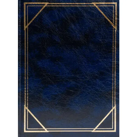 Jednobarevné fotoalbum na 200 foto, 10x15, zasunovací B-46200S Vinyl 3 modré