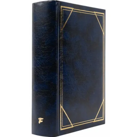 Jednobarevné fotoalbum na 300 foto, 10x15, zasunovací B-46300/2S Vinyl 3 modré