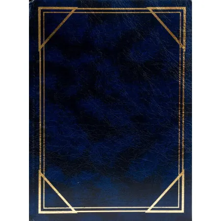 Jednobarevné fotoalbum na 300 foto, 10x15, zasunovací B-46300/2S Vinyl 3 modré