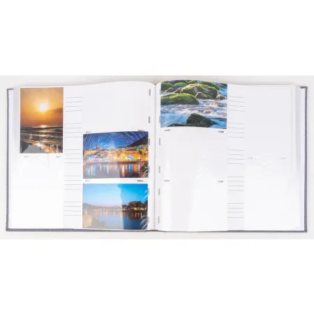 Jednobarevné fotoalbum na 500 foto, 10x15, zasunovací KD-46500 Linen grey 