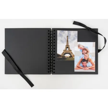 Jednobarevné fotoalbum na fotorůžky SPL-20 Black S PL
