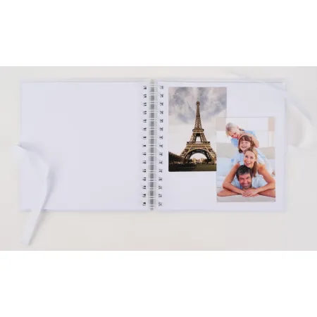 Jednobarevné fotoalbum na fotorůžky SPL-20 White S PL