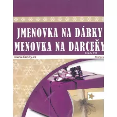 Jmenovky na dárky XMAJ-010