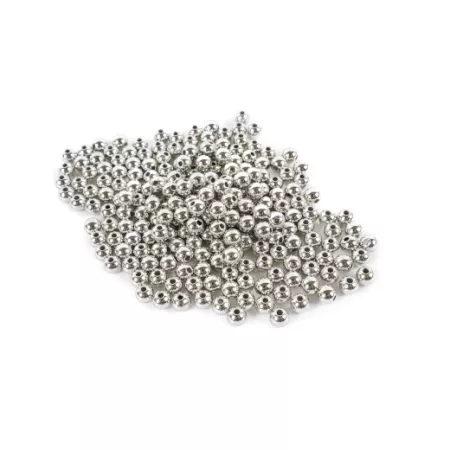 Korálky 6 mm stříbrné