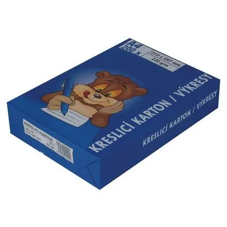 Kreslicí karton(čtvrtky)- A4- 220g (200 listů)