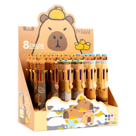 Kuličkové pero osmibarevné Capybara