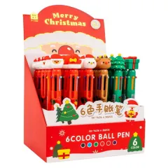 Kuličkové pero šestibarevné Merry Christmas