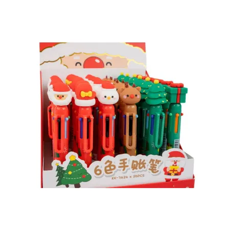 Kuličkové pero šestibarevné Merry Christmas