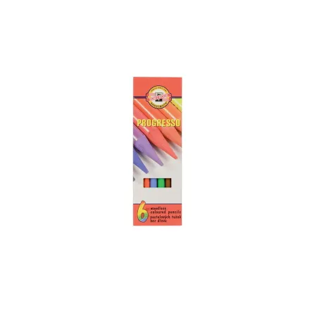 Pastelky Progresso 6 barev KOH-I-NOOR