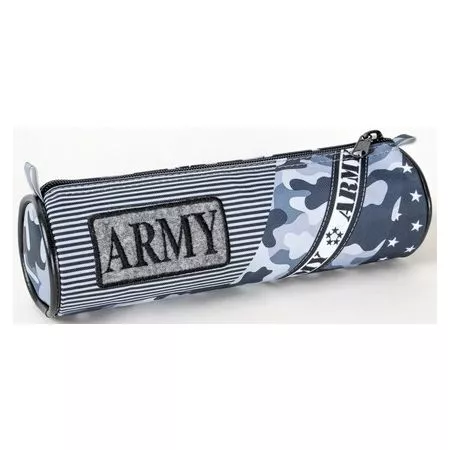 Penál rolka Army 1 šedý