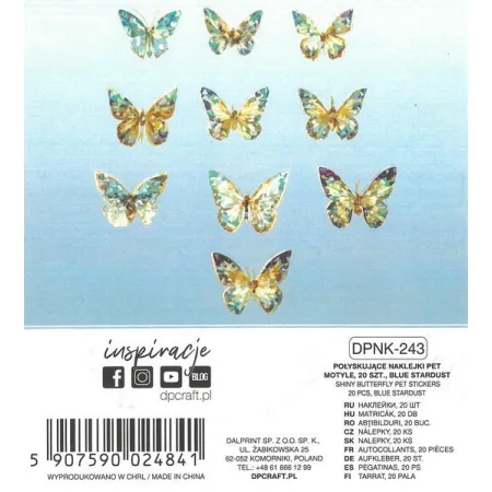 Samolepky foliové DPNK-243 Blue stardust DP