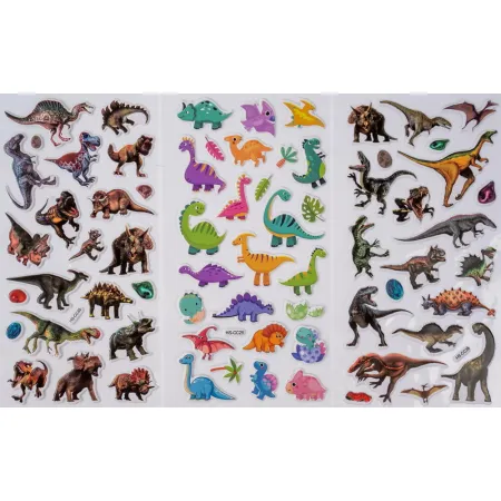 Samolepky plastické Adore 6 ks - dinosauři