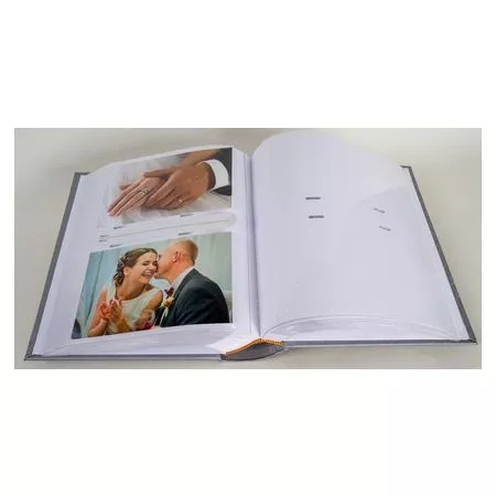 Svatební fotoalbum, 10x15, zasunovací KD-46300/2SW Love stříbrné PL