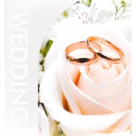 Svatební fotoalbum,10x15, zasunovací KD-46200W Rose