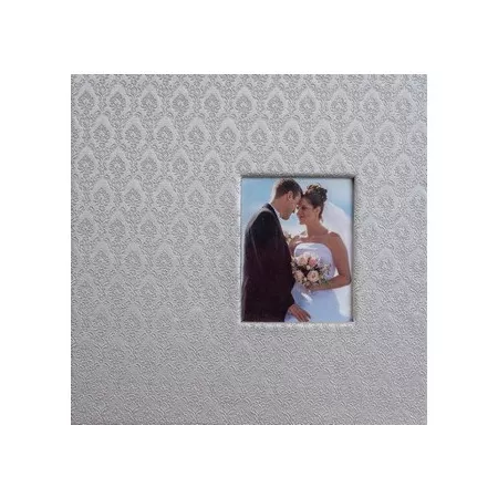 Svatební fotoalbum,10x15, zasunovací, KD-46200W Wedd-47 2 stříbrné PL