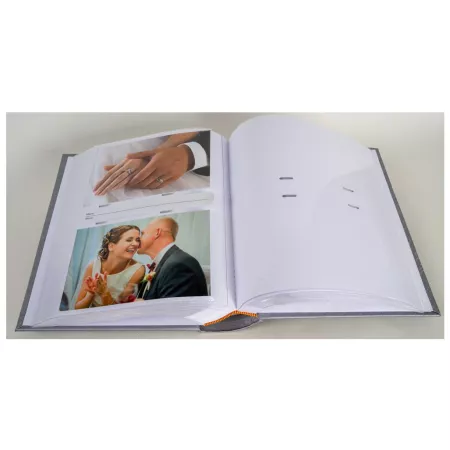 Svatební fotoalbum,10x15, zasunovací KD-46300/2SW Love stříbrné PL