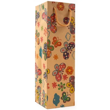 Taška papírová Craft Ornament na láhev mix