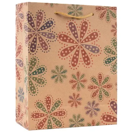 Taška papírová Craft střední 6 Ornament mix