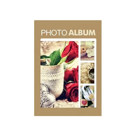 Univerzální fotoalbum, 10x15, zasunovací, B-46300/2S Terracotta 1 béžové