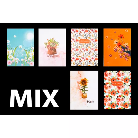Univerzální fotoalbum, 10x15, zasunovací P2-4636 Flower mix
