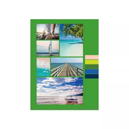 Univerzální fotoalbum, samolepící, DRS-10 Cruise 2 zelené