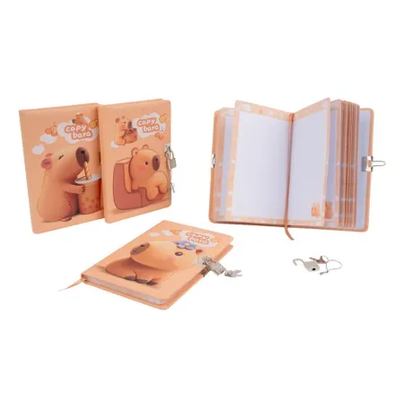 Zápisník se zámkem B6 Capybara mix